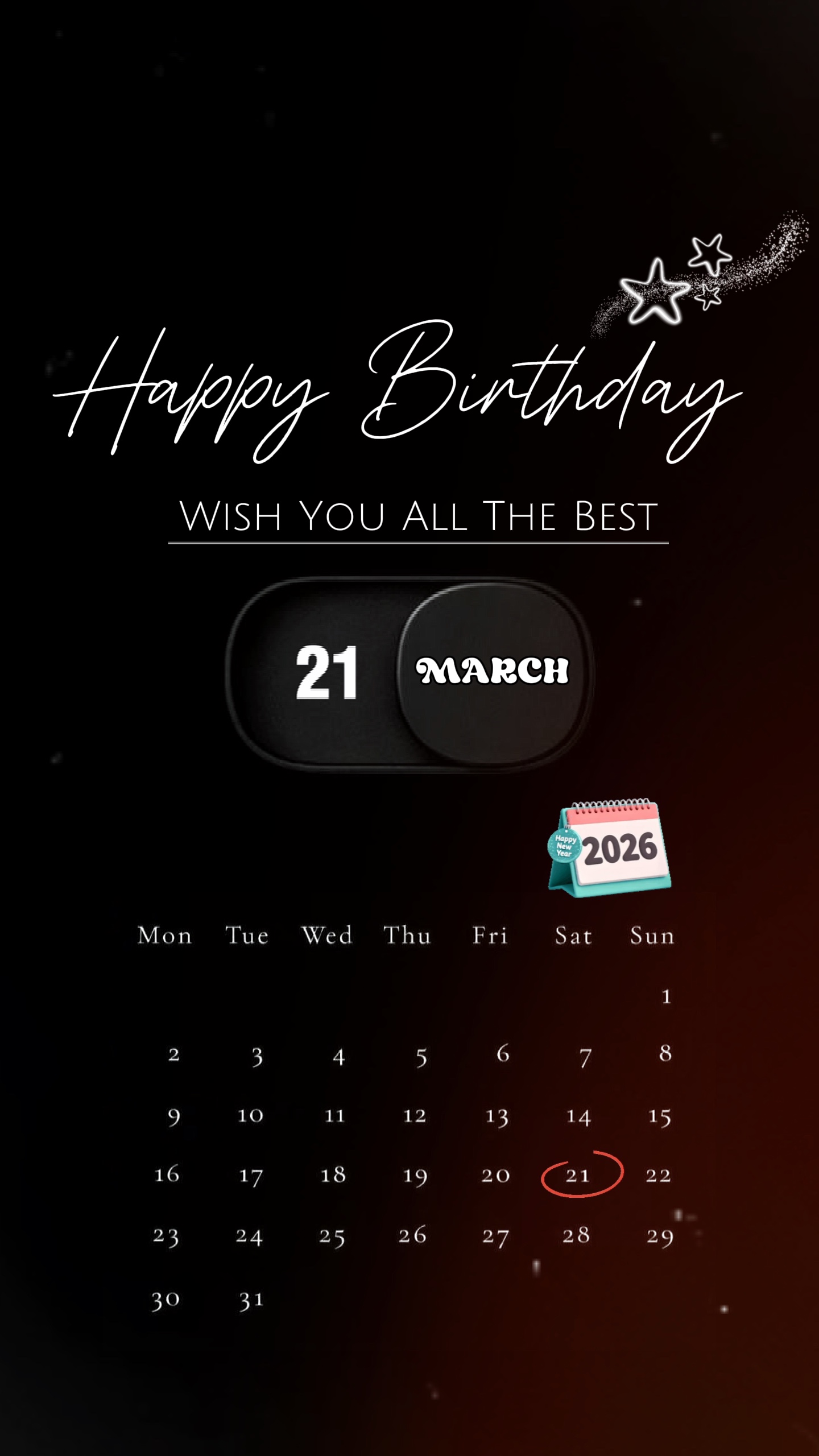Amigo de cumpleaños 21 DE MARZO