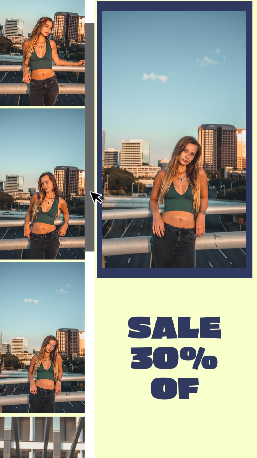 Promoción amarilla para Fashion Tiktok Style