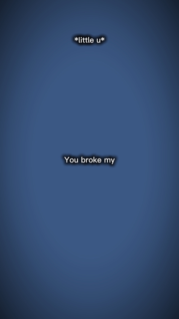 U broke my heart 