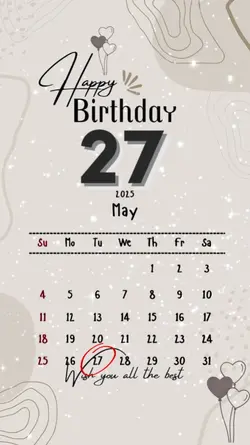 birthday 27 may 2025