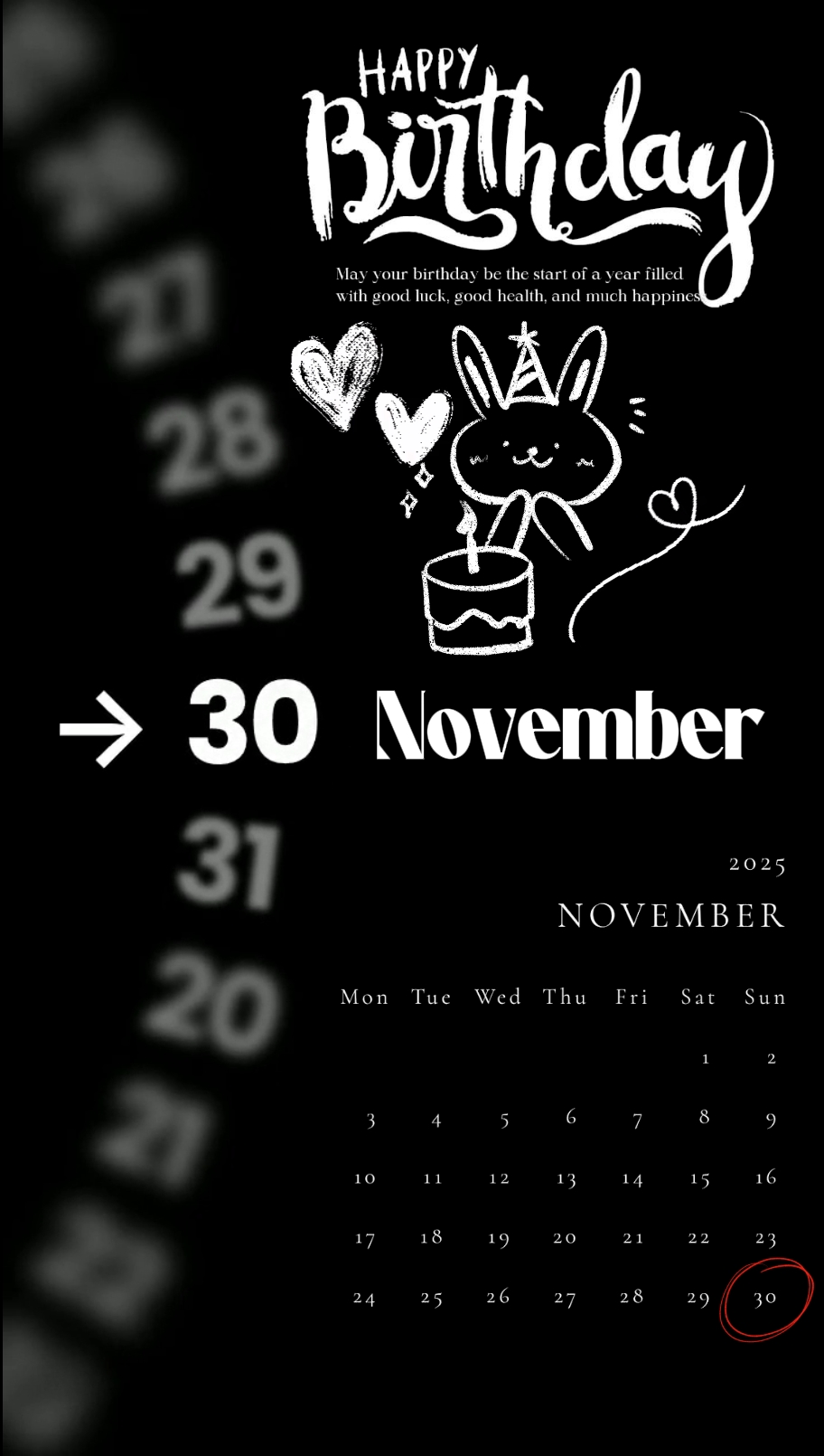 Happybirthday 30Nov