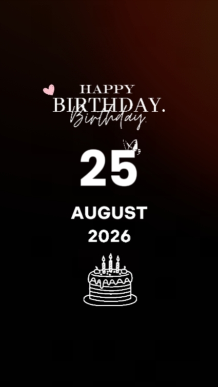 B'Day dad 25 august 