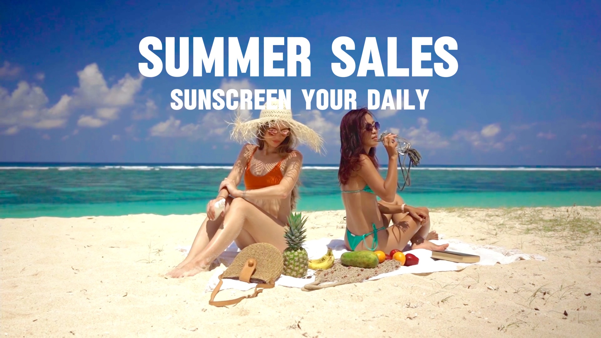 Anuncios de Facebook Plantilla de negocio de ventas de verano Estilo minimalista
