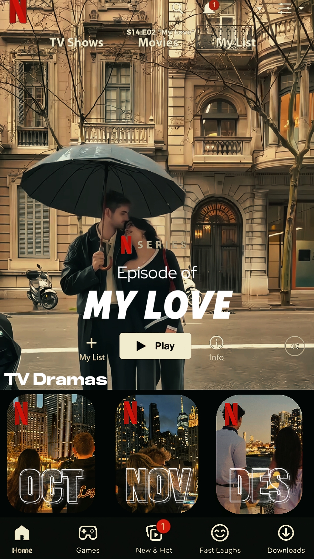 Netflix Mon film d'amour