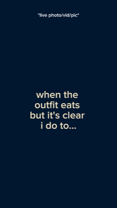 when the outfit eats