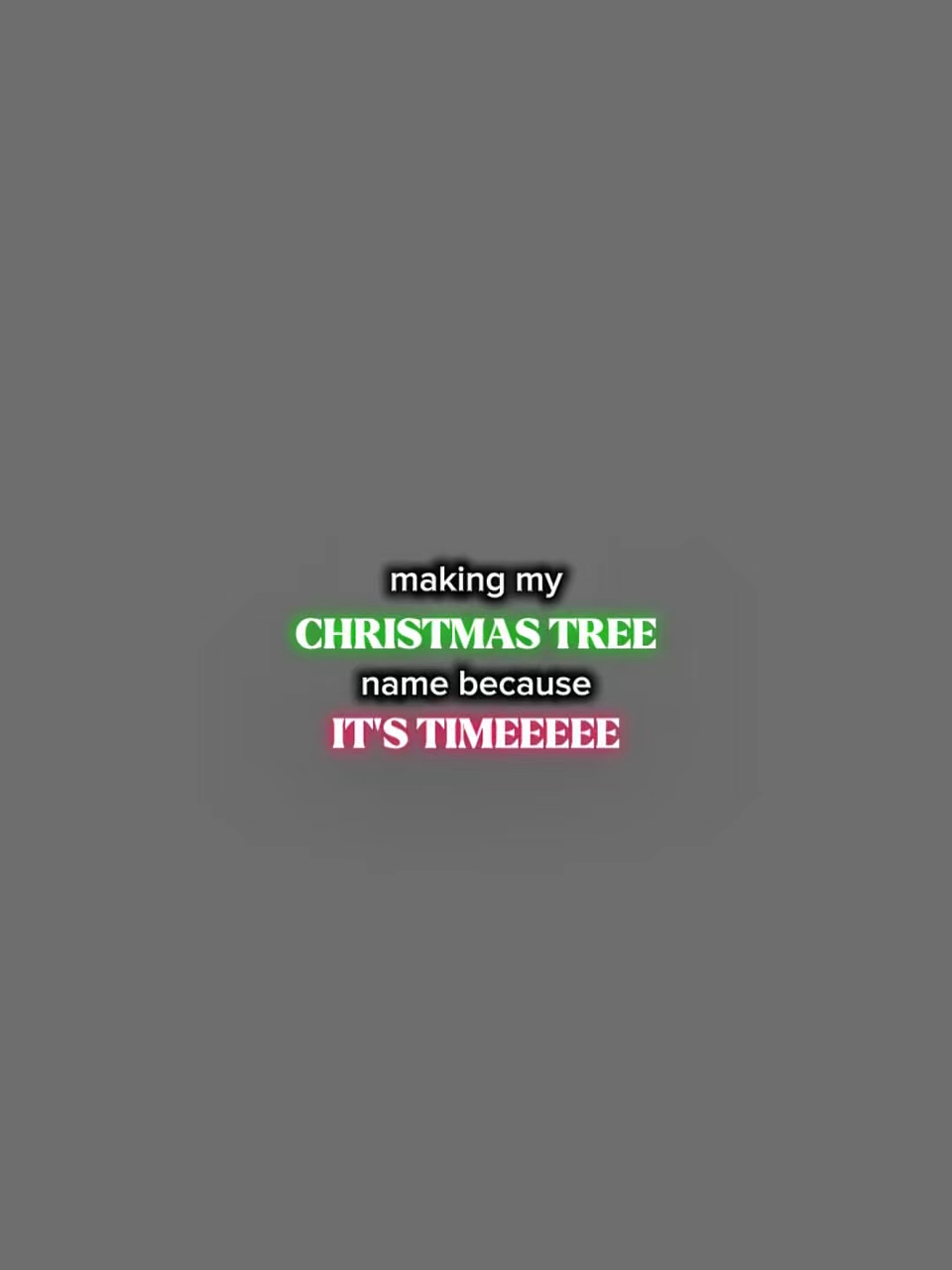 Christmas tree name