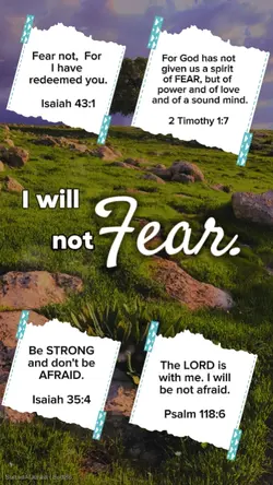 I will not FEAR