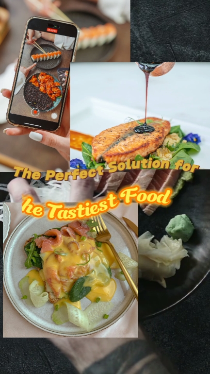 Lebensmittel Multi Galerie Produkt Display TikTok Stil 