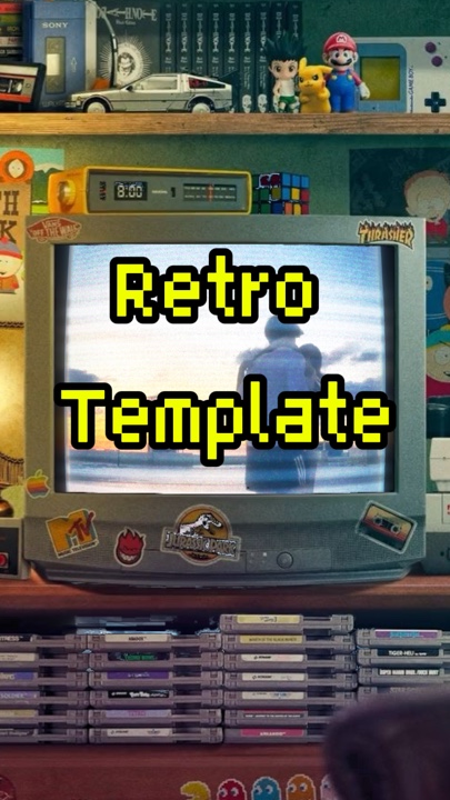 Modèle TV rétro