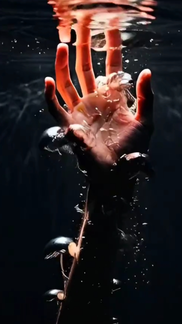 Hand & water effect