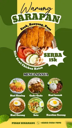 7 Menu Jualan