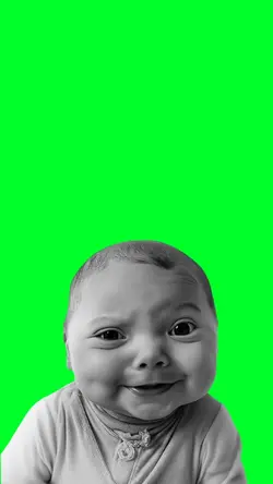 Tuff baby funny face