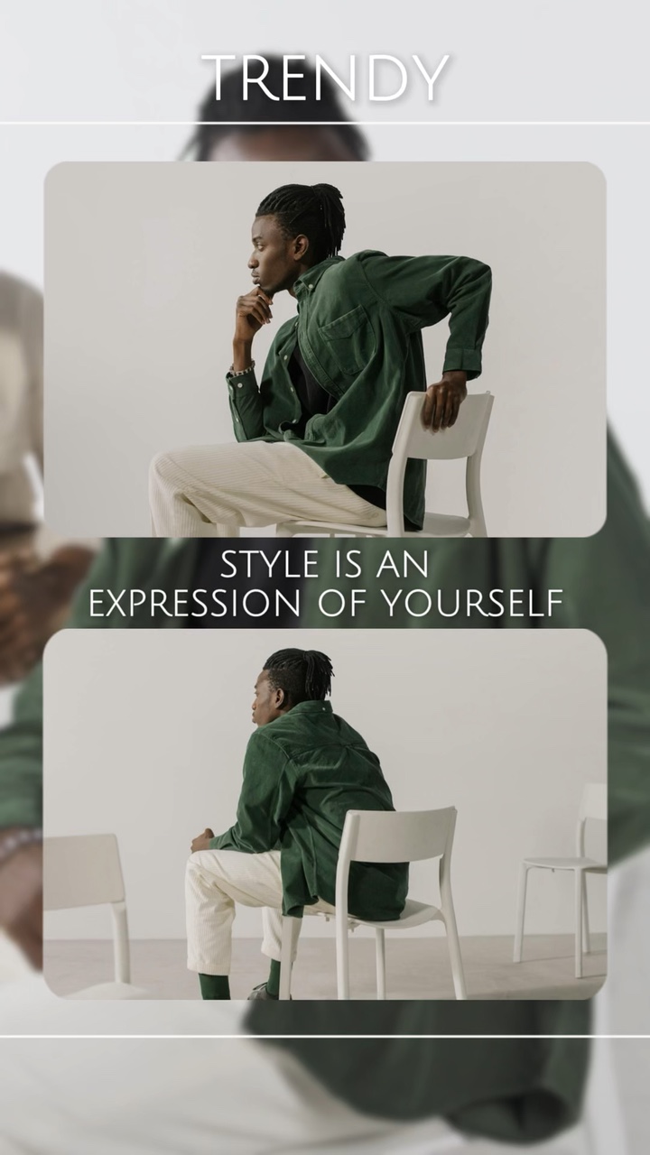 Producto De Ropa De Hombre Venta De Otoño Exhibición Del Tema En Un Estilo De TikTok.