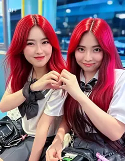 K-POPアイドル風ヘアスタイルai