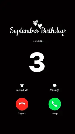 3 September Birthday