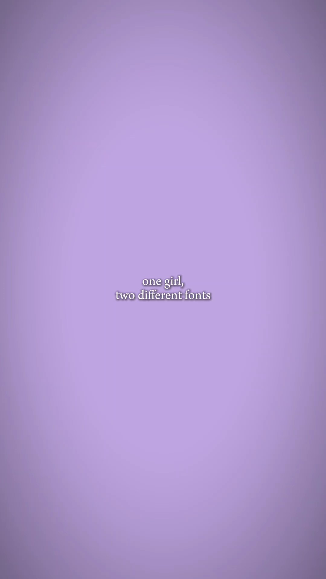 두 개의 다른 글꼴 
