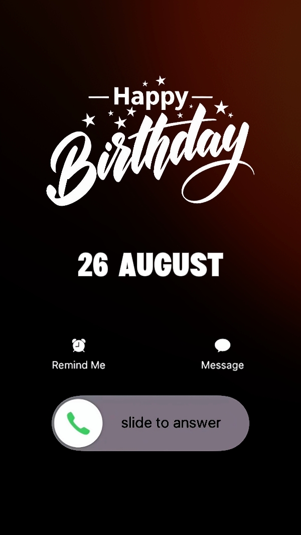 26 Agustus ulang tahun 