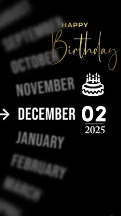 BIRTHDAY 02 DECEMBER
