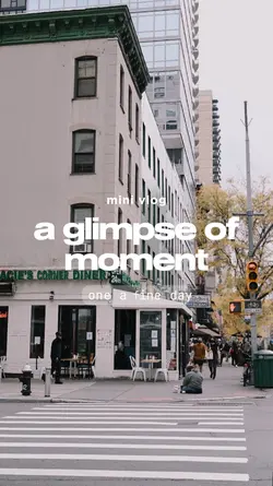 a glimpse of moment