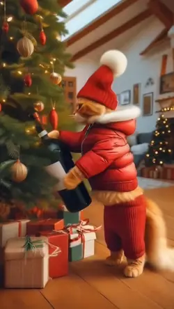 Cat Christmas 