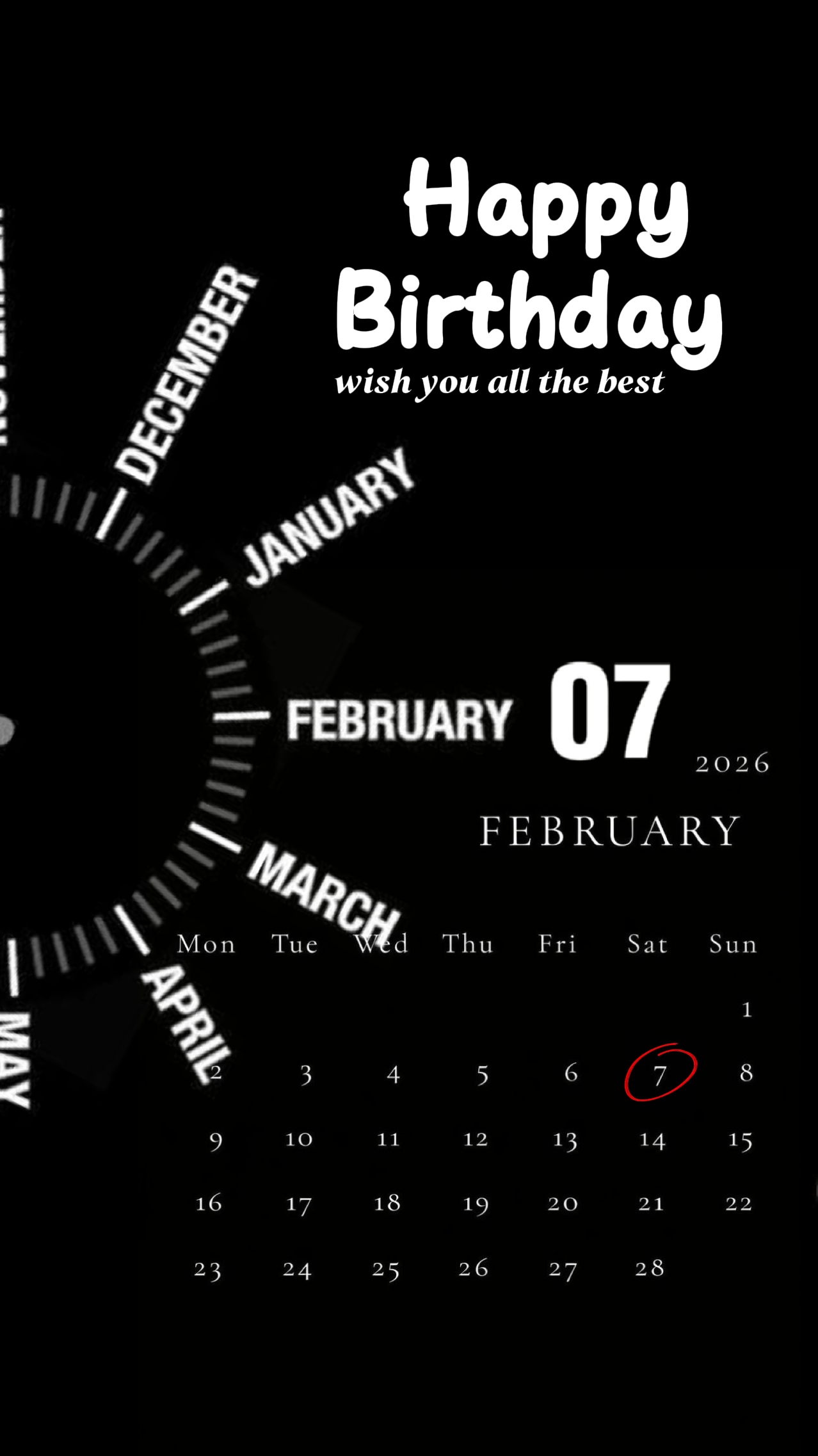 FELIZ CUMPLEAÑOS 07 DE FEBRERO 