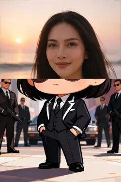 Ai chibi mafia style