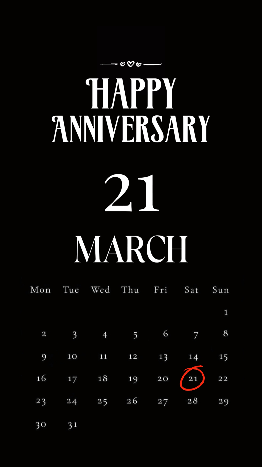 ANNIV MARCH 21