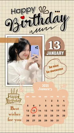 HBD 13 JANUARY 2025