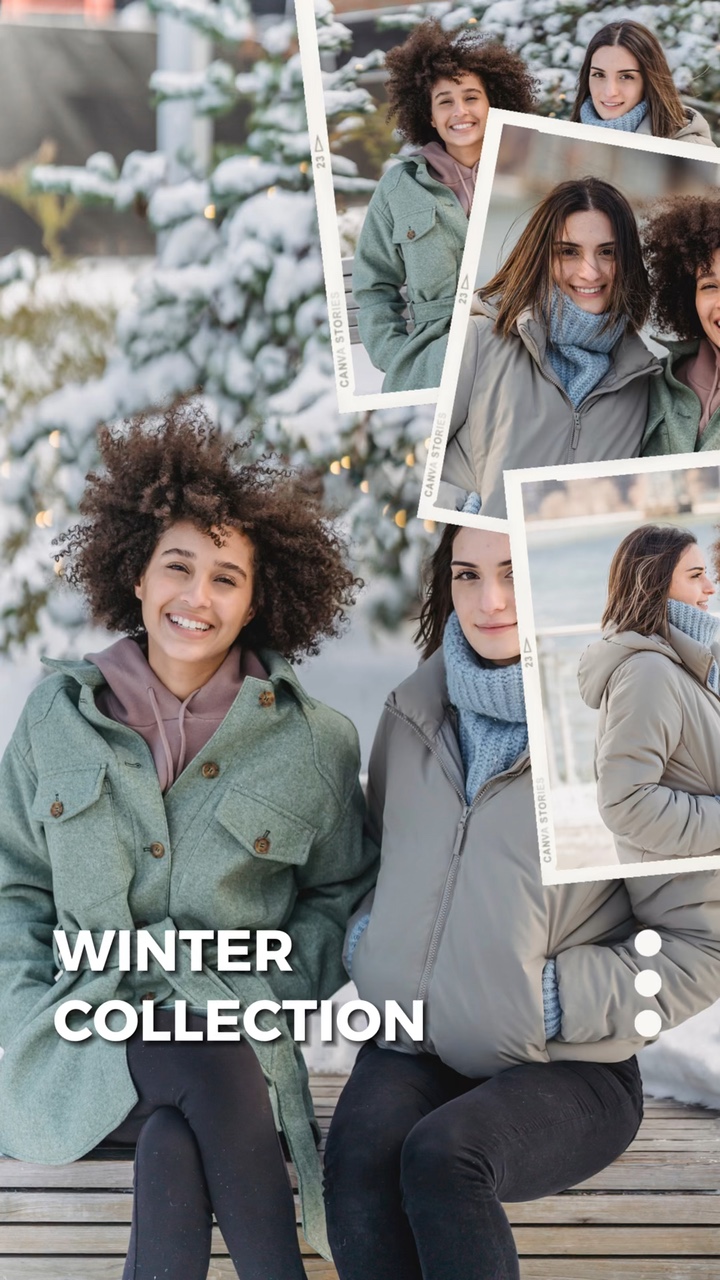 Clothing Product Display Winter Multi Gallery TikTok Style