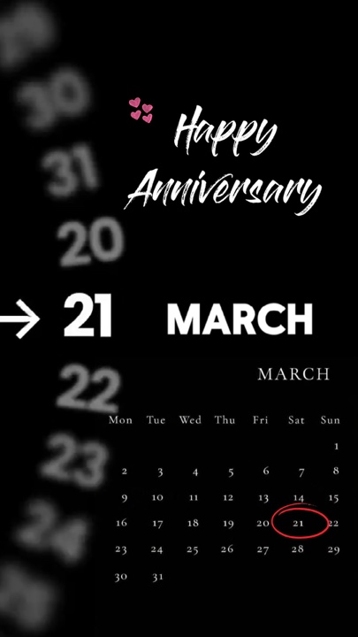 ANNIVERSARY 21 MARCH