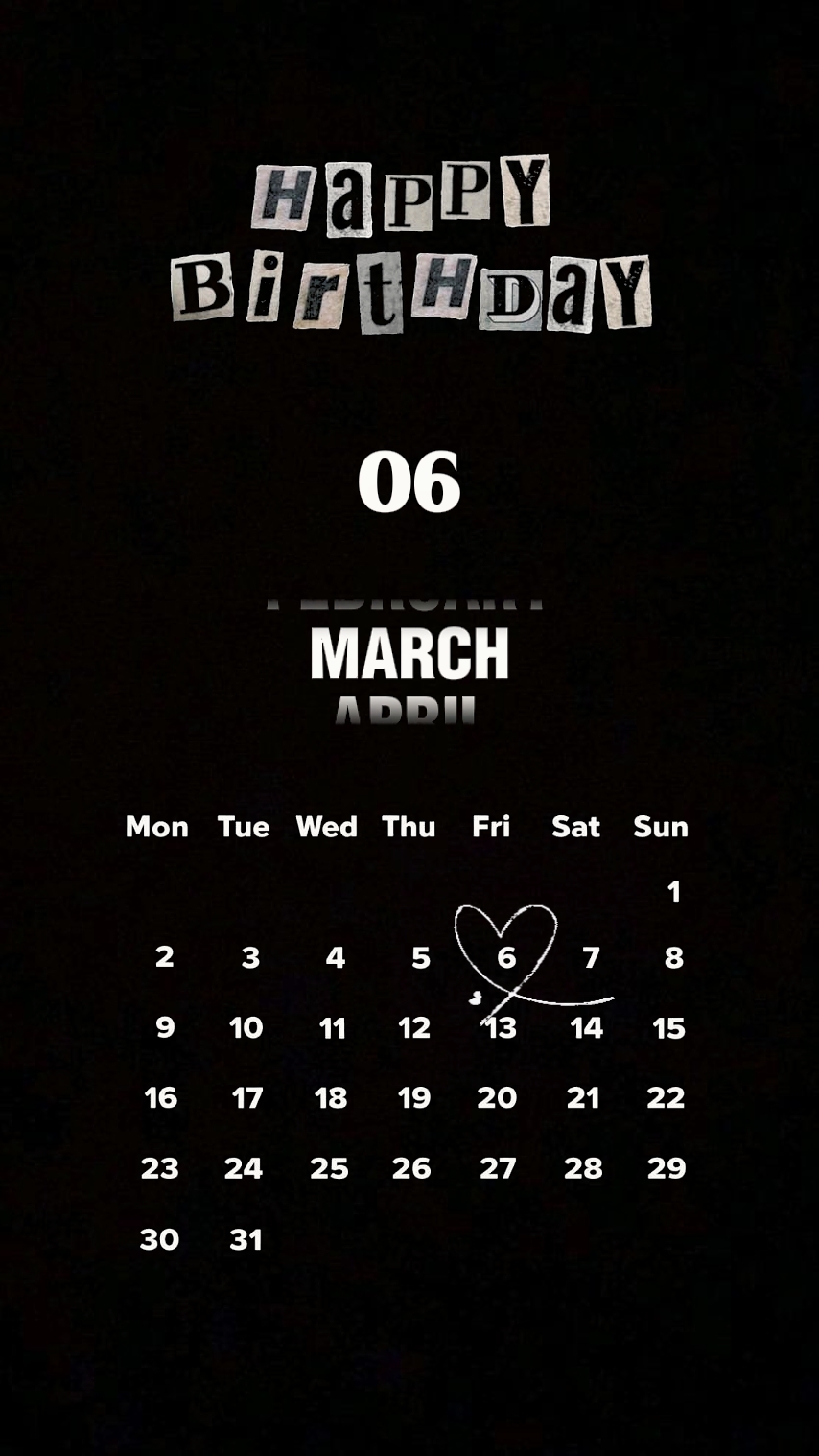 HBD 06 MARET 