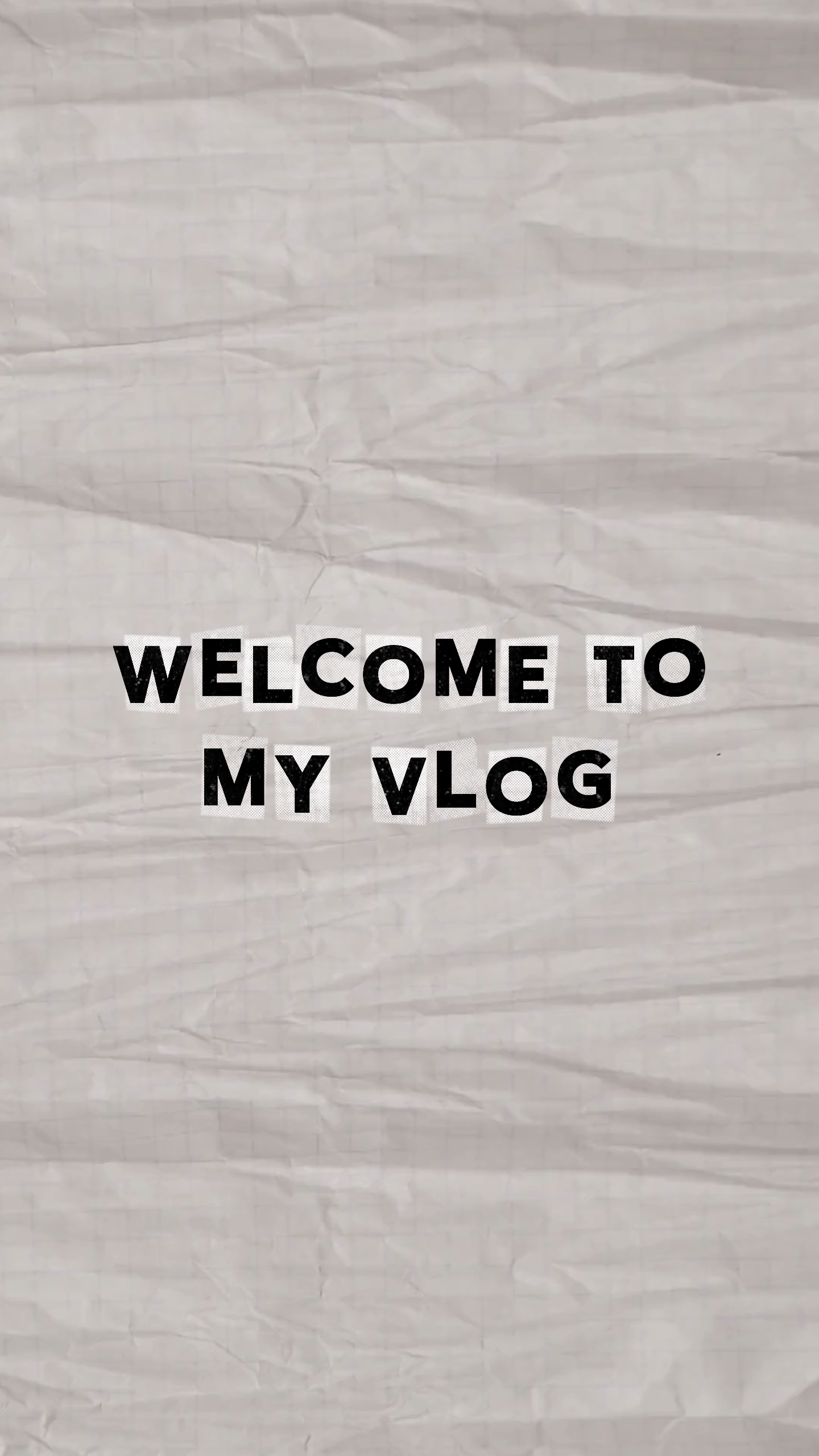 Bienvenue dans l'intro du vlog