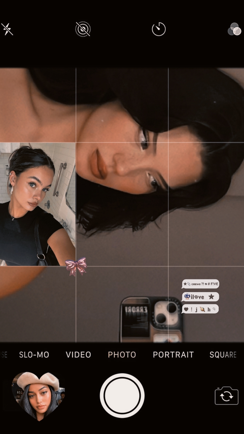 Ästhetisches Selfie
