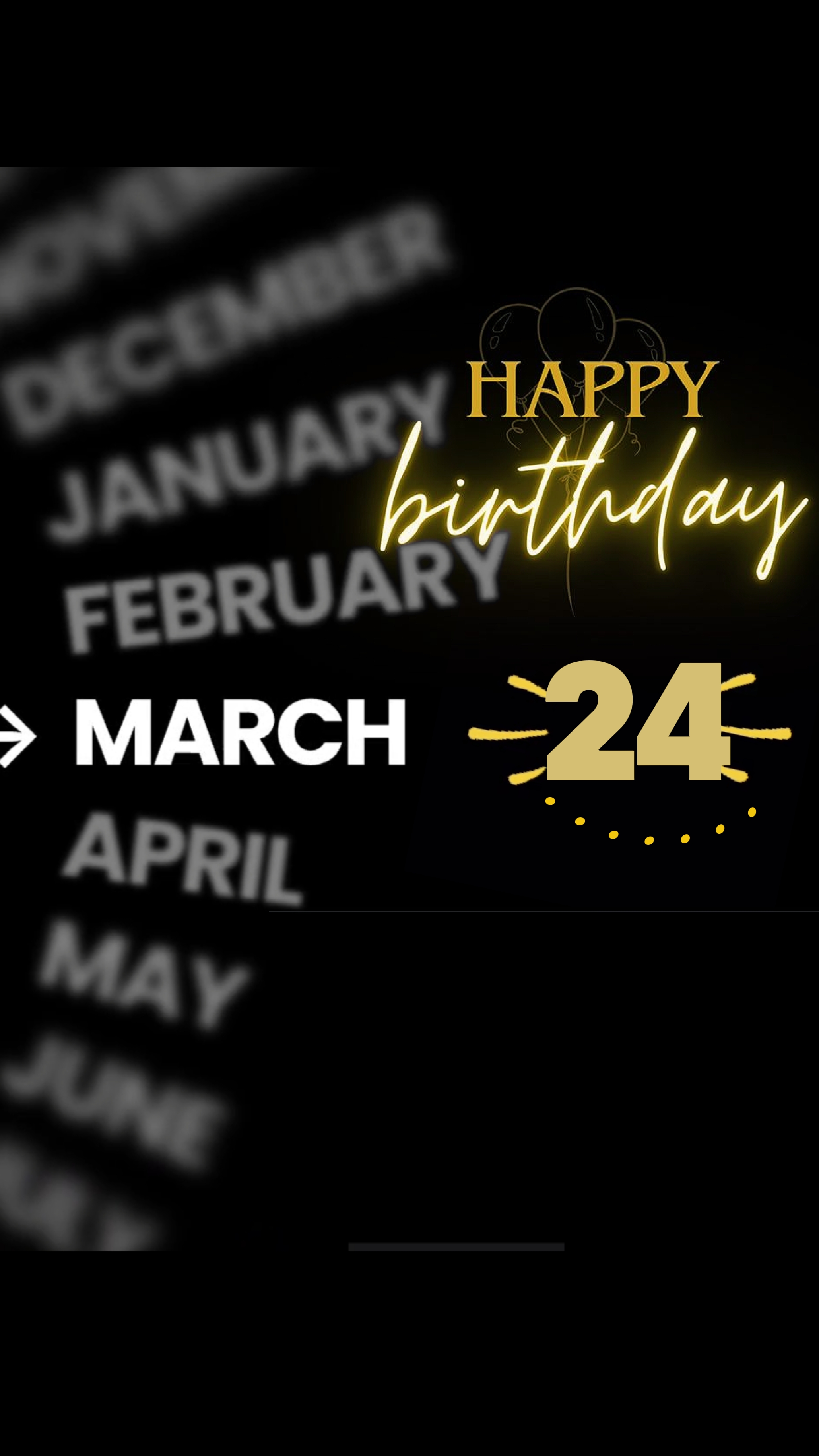 GEBURTSTAG 24. MÄRZ 