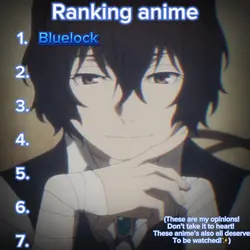 Ranking anime!🔥