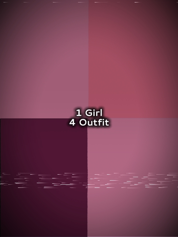 1 girl 4 outfit 