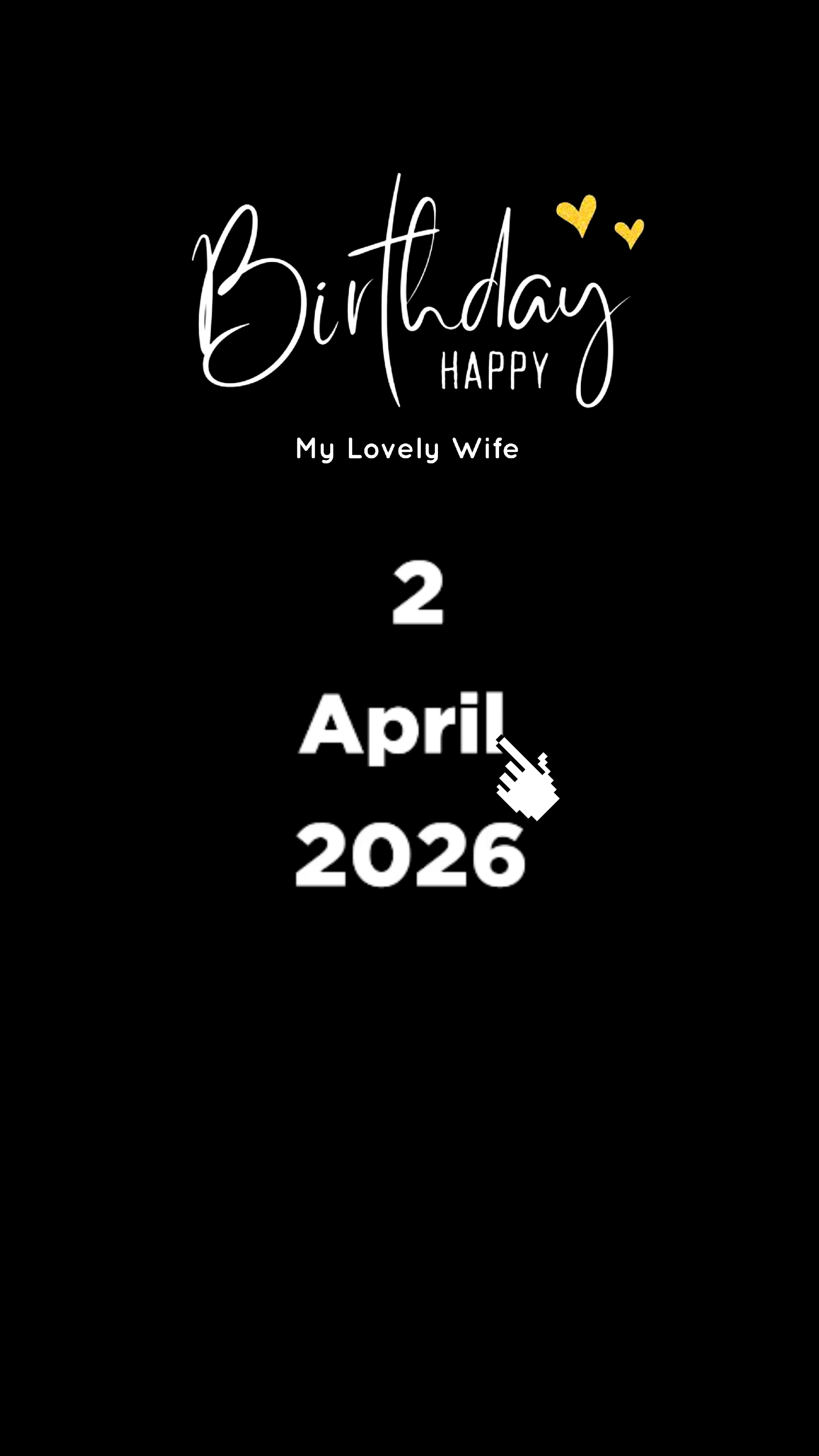 HBD WIFE 2 APRIL
