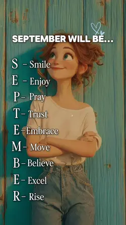 SEPTEMBER WILL BE 