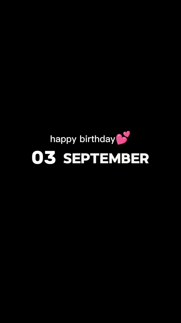 HBD 03 September