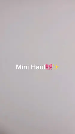 Mini Haul🎀✨