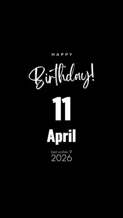 APRIL 11 BIRTHDAY
