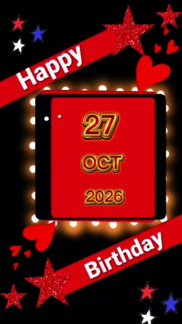Birthday 27 OCTOBER 