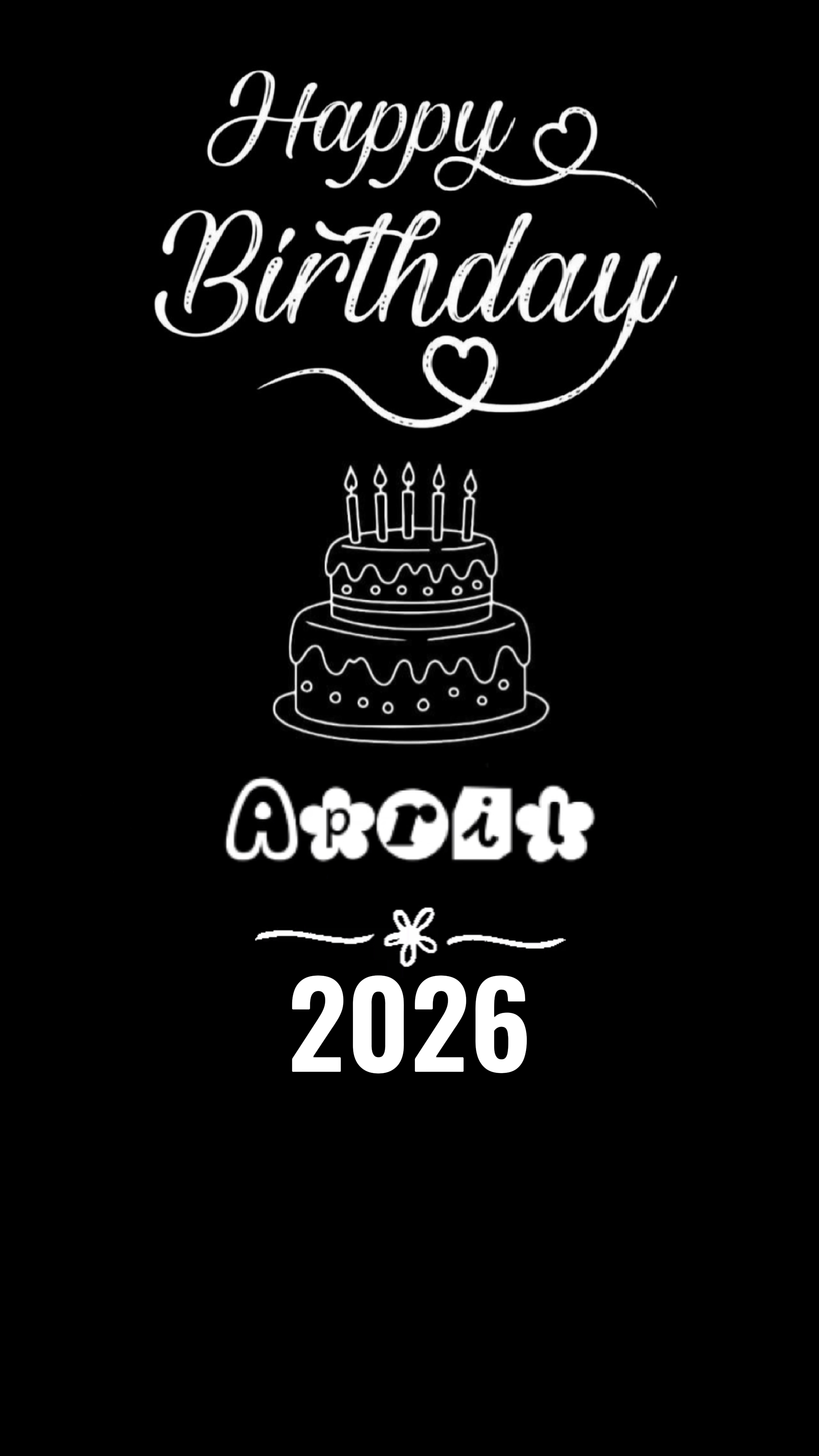 PLANTILLA DE CUMPLEAÑOS DE ABRIL