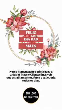 Feliz dia das mães