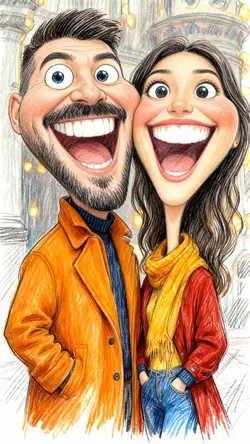 Funny caricature