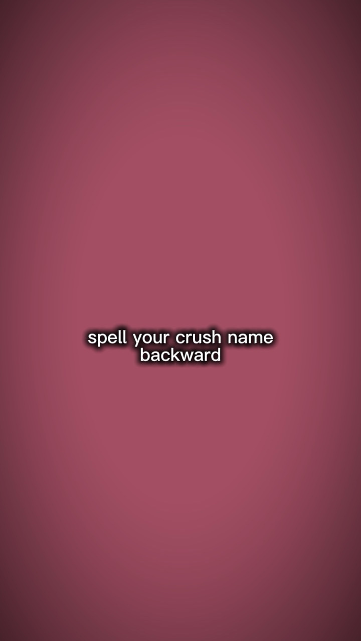 Crush name