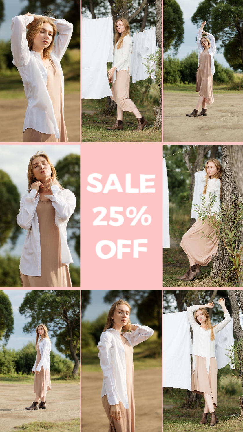Promotion de vente pour la mode 
