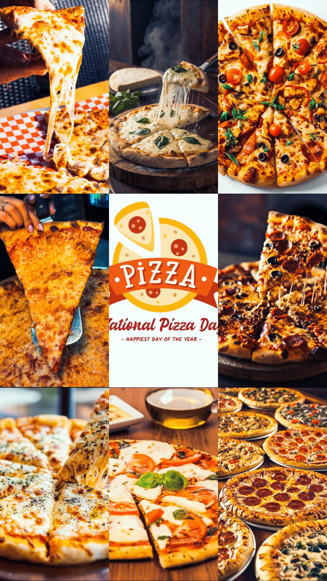 Día De Pizza De Queso