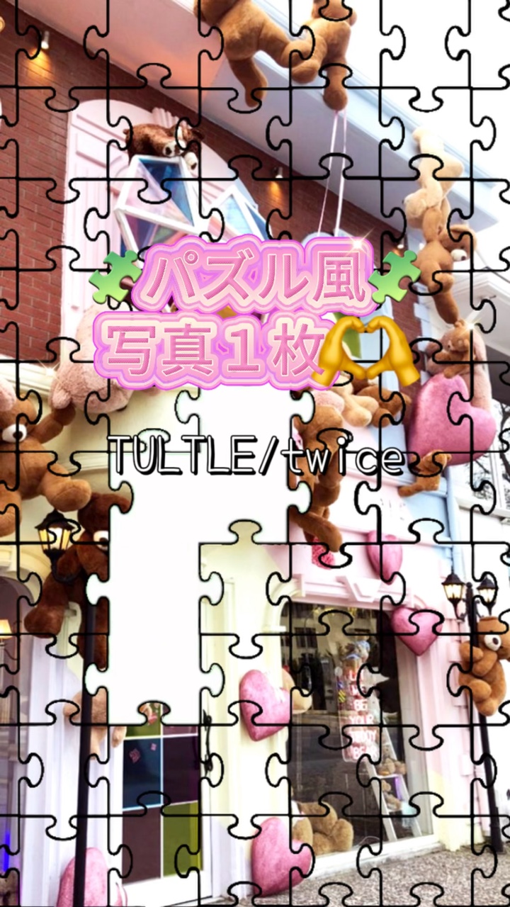 パズル風🧩写真１枚🧸
