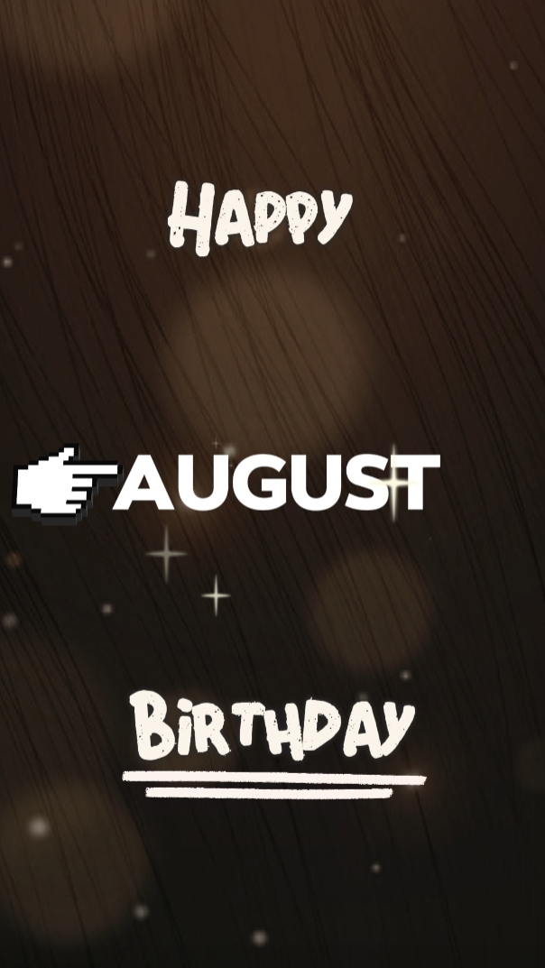 Aniversário de agosto 